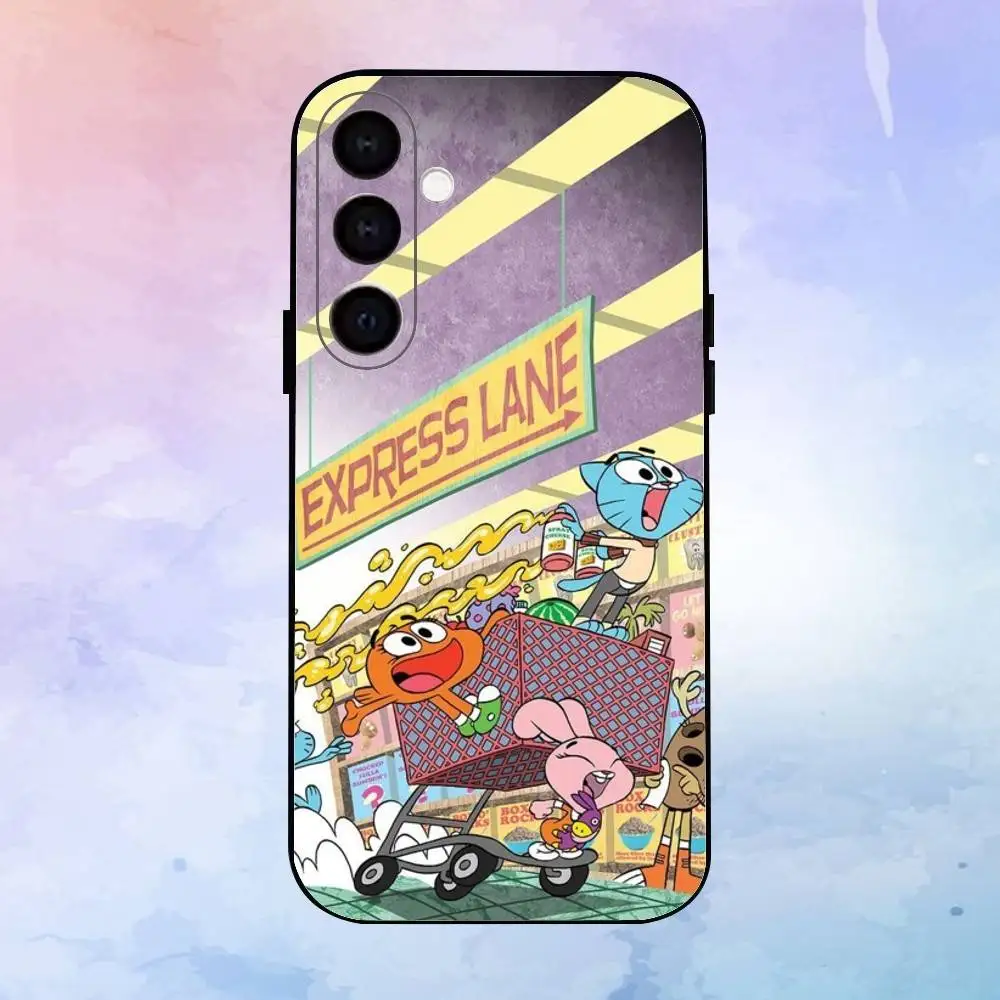 حافظة هاتف G-UMBALL مذهلة لهاتف سامسونج جالاكسي A73، A72، A71، A70، A53، A52، A51، أخرى غلاف أسود ناعم #5