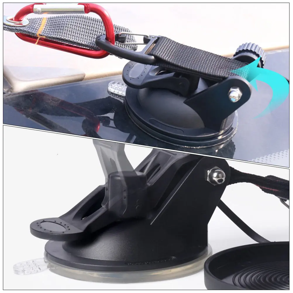 4Pcs Strong Suction Car Mounted Tent Hooks Suction Cup Hooks Heavy Duty Car Window Portable Hanger Punch Free Pothook