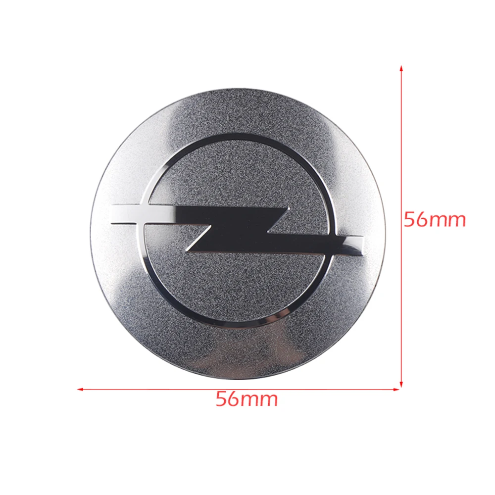4PCS 56mm Car Wheel Rims Hub Center Styling Metal Decals Stickers For OPEL Corsa Astra OPC Zafira Mokka Antara Ampera Insignia