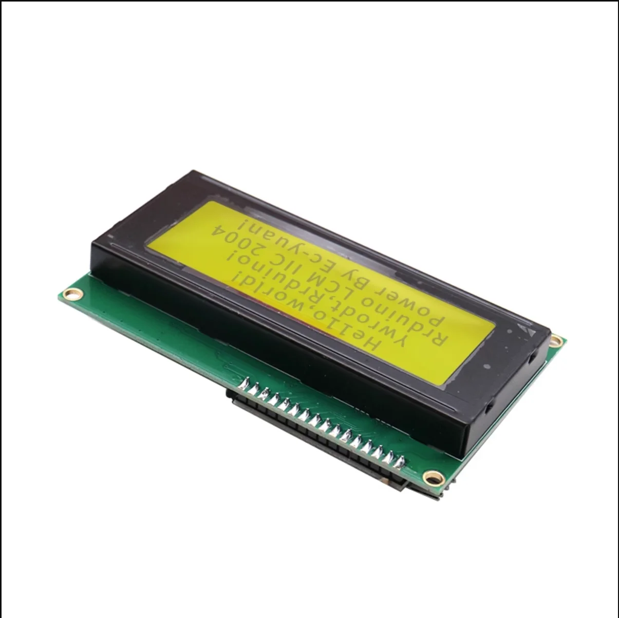 5-pz-lcd2004-modulo-lcd-i2c-schermo-giallo-verde-5-v-nuovo-microcontrollore-di-file-della-biblioteca-fornito