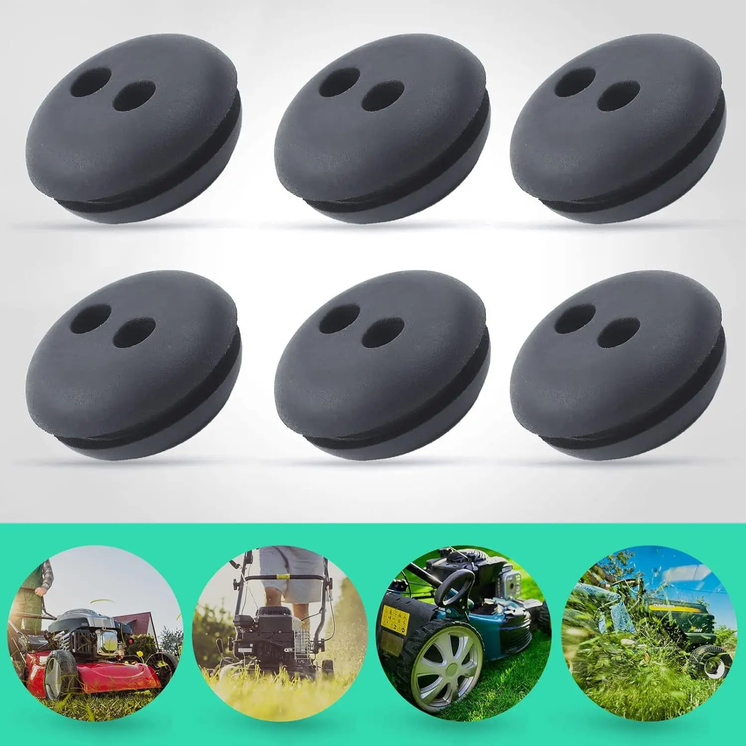 Rubber Seal Grommet For 21mm Tank Hole Trimmers Brush Cutters Fuel Line Repair Replacement Part Outdoor Garden Power Tool