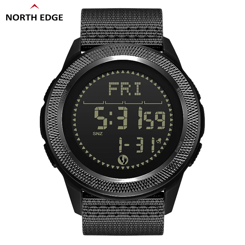 Electronic watch waterproof compass alarm clock stopwatch