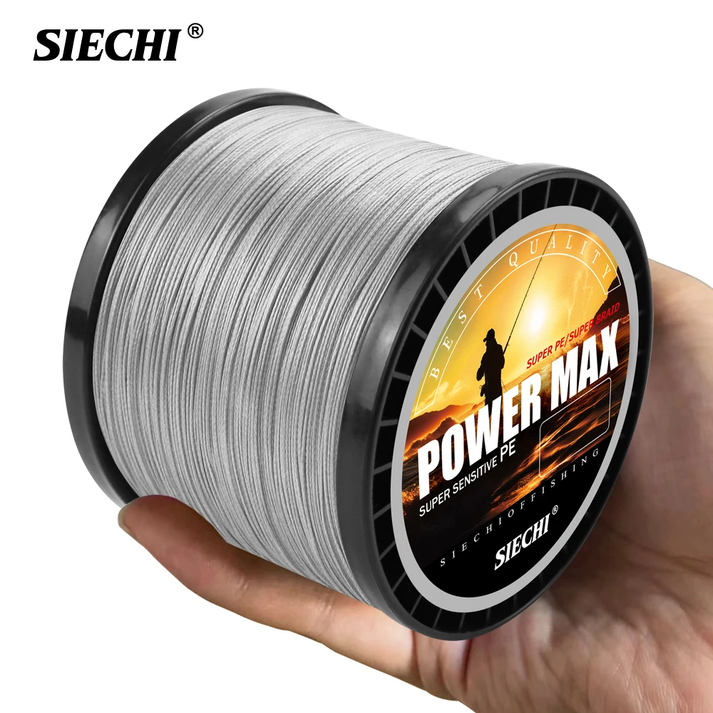 SIECHI Braided Fishing Line 300M/500M/1000M 8 Strand Multifilament 14-88LB Test Carp Fishing Wire for Freshwater And Saltwater