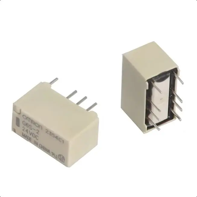 【10-2PCS】G6S-2-3VDC G6S-2-5VDC G6S-2-12VDC G6S-2-24VDC 250VAC/DC220V 3V/5V/12V/24V 8PIN Mini Signal Switch Relay 2A