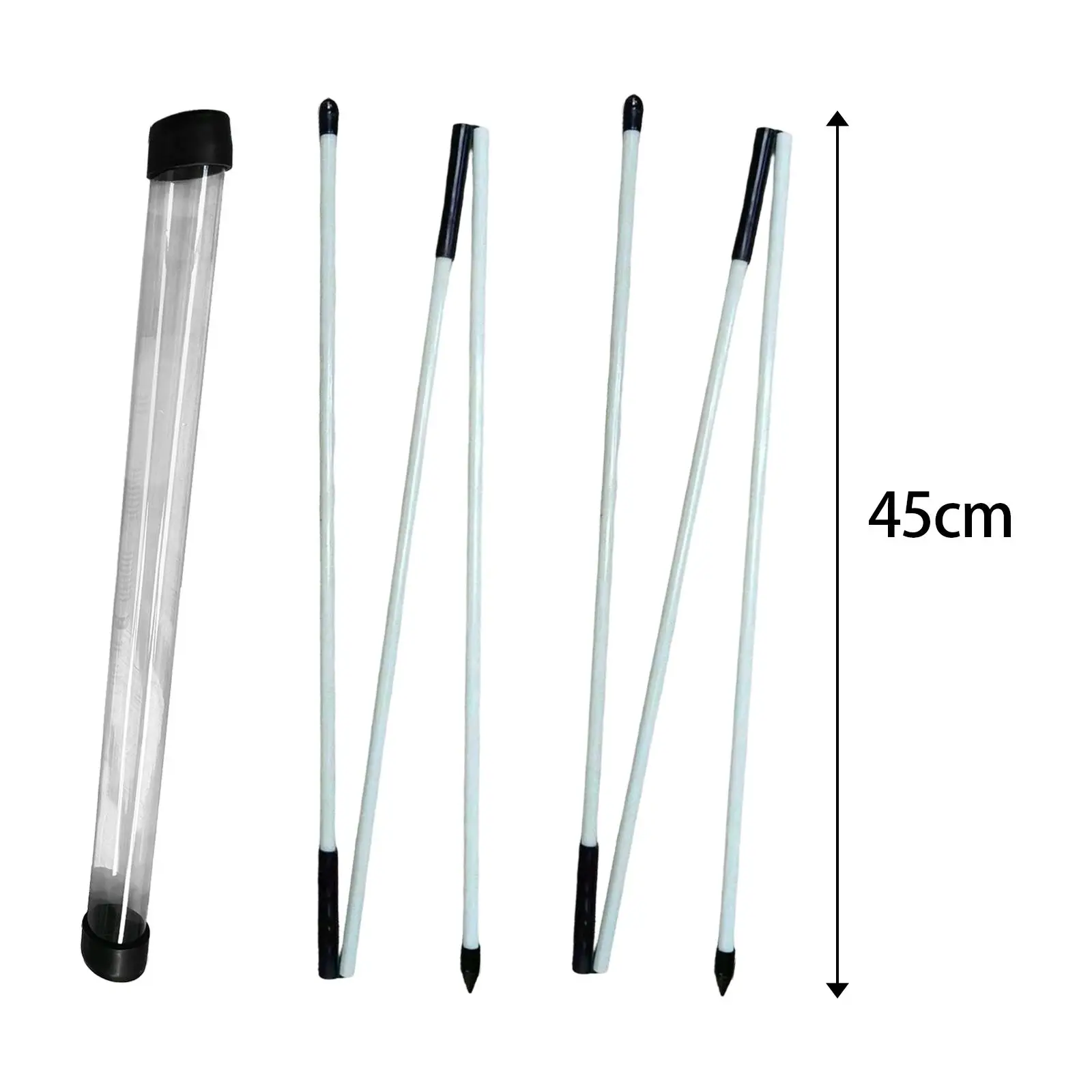 2 Golf Alignment Sticks with Storage Tube 48 Inch Folding Golf Practice Sticks for Stance Aiming with