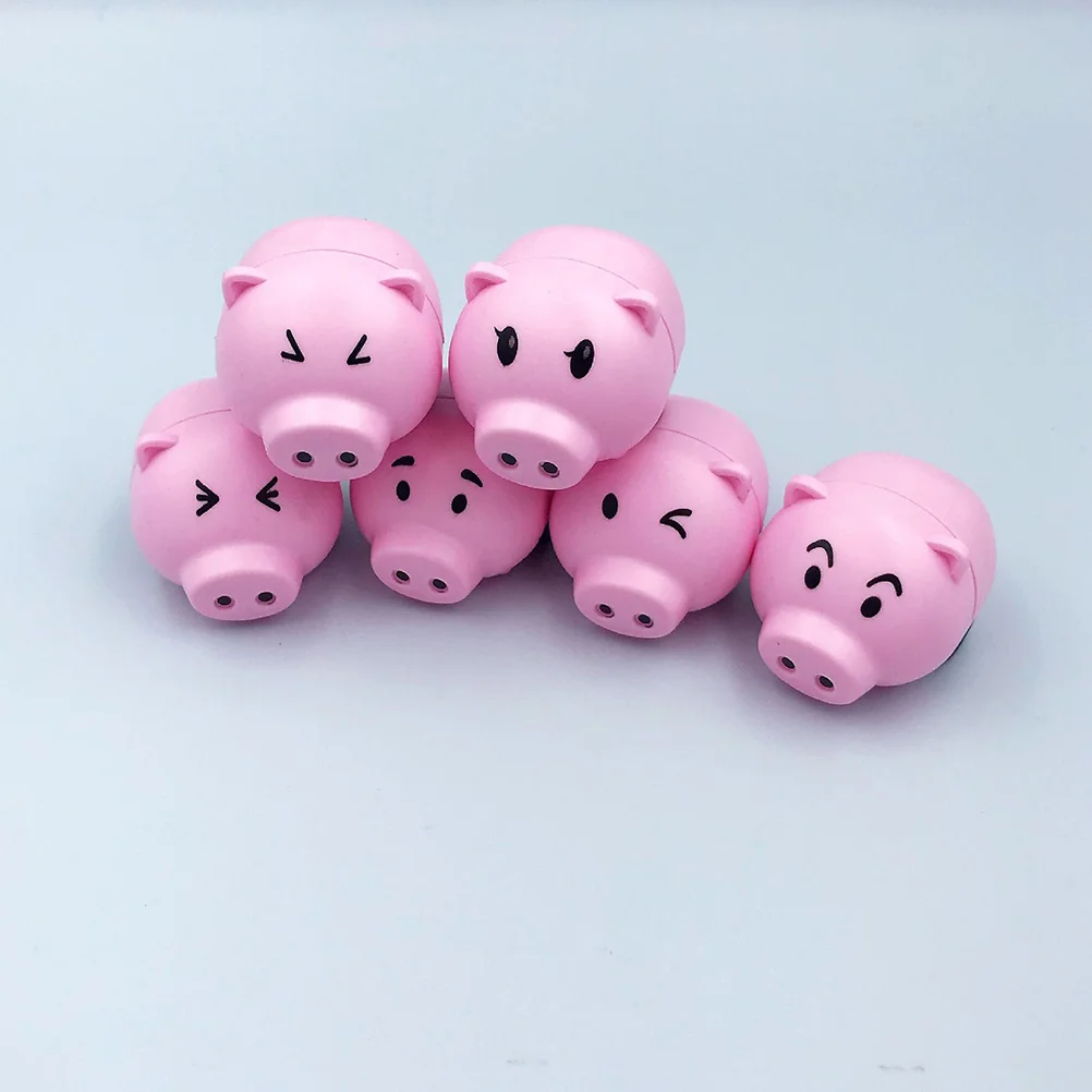 

18Pcs Mini Pig Cartoon Pull Back Cars Safe Eco Friendly Inertia Vehicles Creative Design Kids Party Gifts Flexible Play