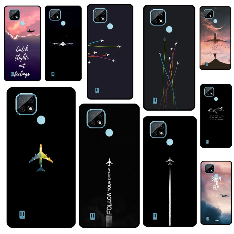 Plane Fly Your Dreams For OPPO Realme 8i 7 8 Pro C21 C3 GT Neo 2 GT Master Case For OnePlus 9R 8T 9 Pro Nord 2