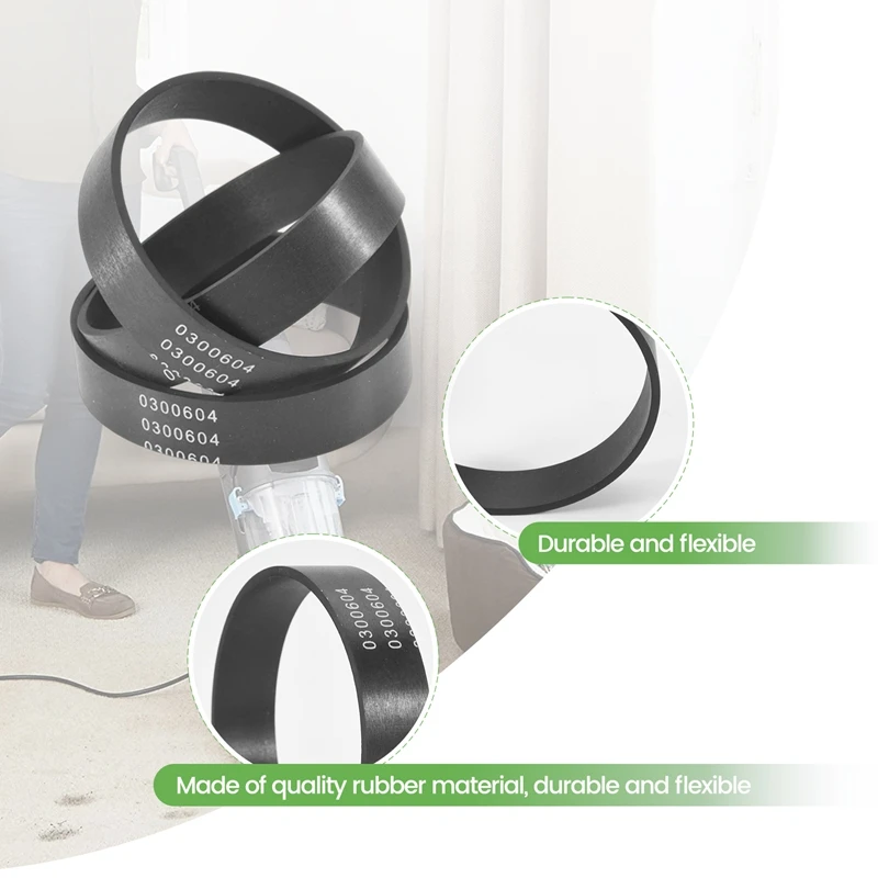 8 Pieces Vacuum Belt Replacement Belts Compatible For Oreck XL 0300604 Upright Vacuum Cleaner