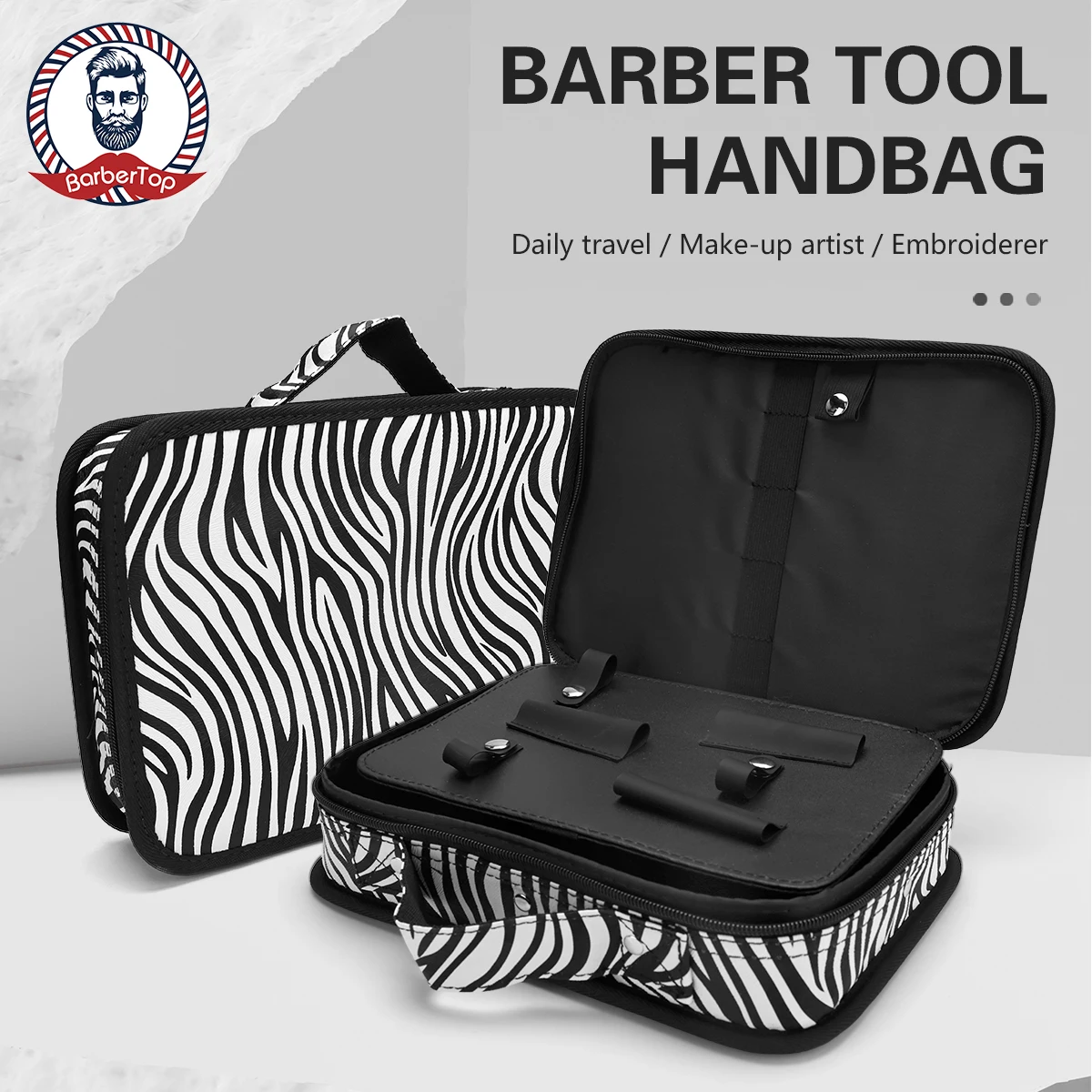 Friseur Werkzeuge Lagerung Tasche Haarschnitt Schere Koffer Multifunktions Organizer Clipper Kämme Große Kapazität Fall Styling Werkzeuge – Detail 13