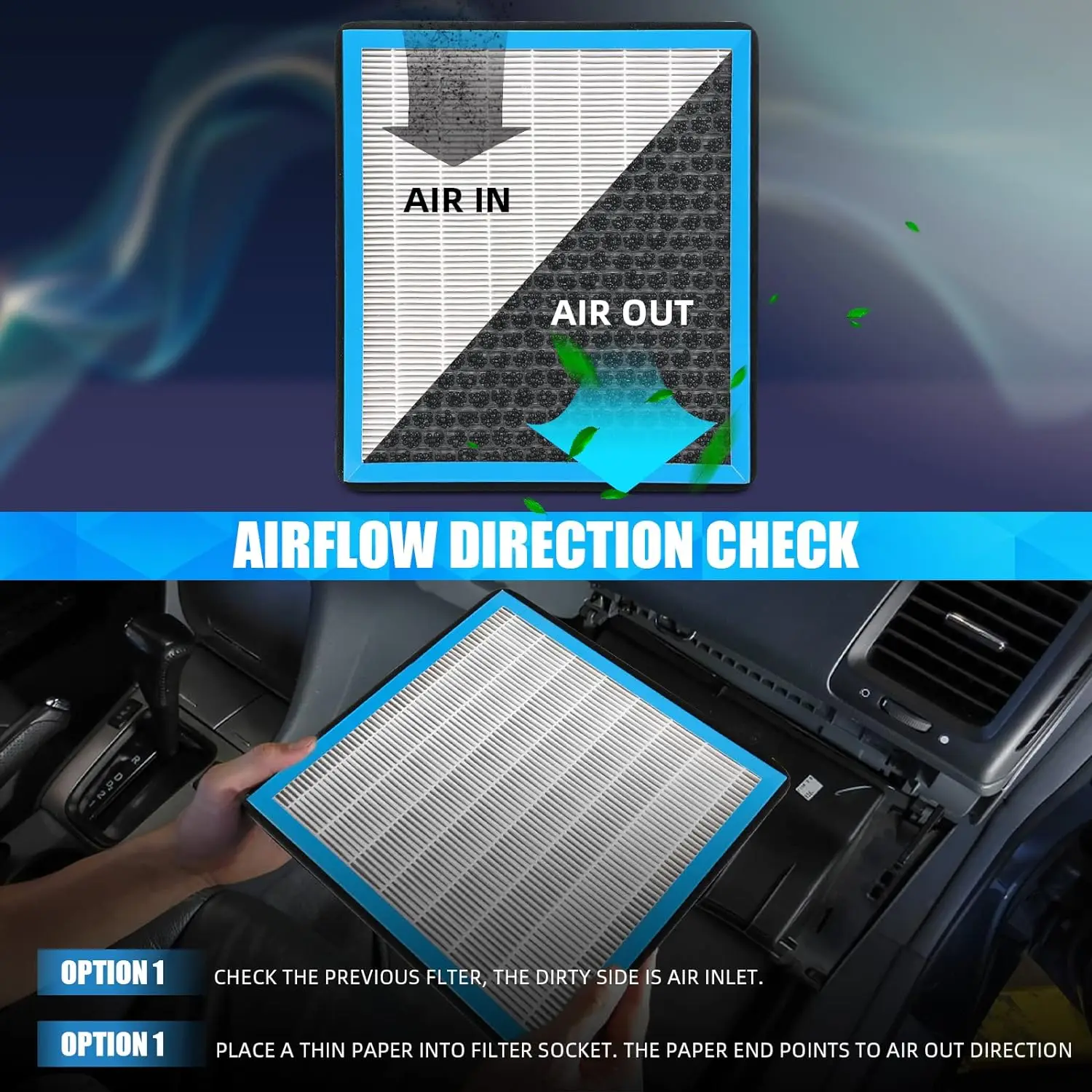 Car Cabin Air Filter with Activated Carbon For VW ID4 ID.3 ID6 2023 2022 2021, Honeycomb Mesh Fragrance Conditioner Refresh