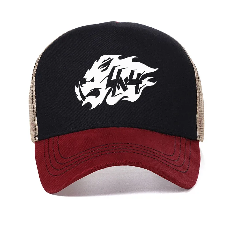 Boar Totem hat Fangs Hog Hunting Baseball Cap man Outdoor breathable Mesh caps Adjustable All Seasons Travel Hats