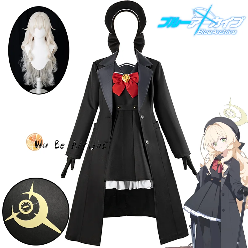 

Игра Синий Архив Профессор Смог Косплей Костюм Парик Ореол Обувь Улыбающийся Профессор Косплей Наряд Для Хэллоуина Женщины Девушка