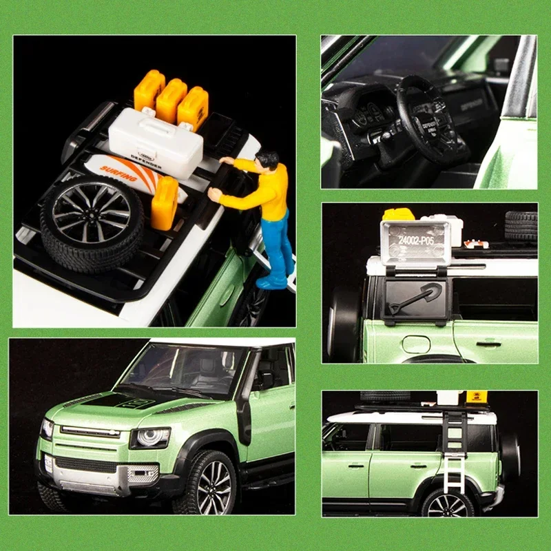 Масштаб 1:24, модель автомобиля из сплава, новый защитник 110, металлический литой внедорожник, миниатюрная игрушка |   Коллекция Хобби Подарок для мальчиков и мужчин