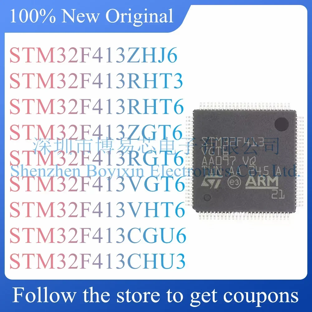 

STM32F413ZHJ6 STM32F413CHU3 STM32F413RHT3 STM32F413RHT6 STM32F413ZGT6 STM32F413RGT6 STM32F413VGT6 STM32F413VHT6 STM32F413CGU6