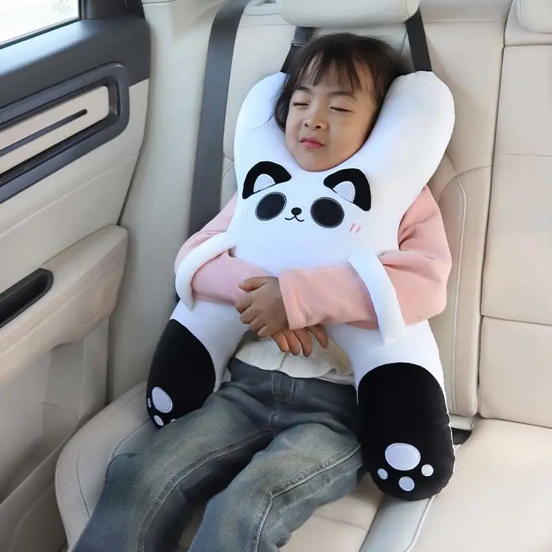 

Children's Pillows with Animal Patterns in The Car, Rear Sleep Toys, Cute Neck Protectors for Car Safety, and Car Sleep Pillows
