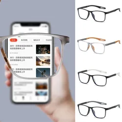Anti-blue Light Reading Glasses Ultralight TR90 Sport Presbyopia Eyeglasses Diopters To +4.0 Women Men Far Sight Optical Eyewear