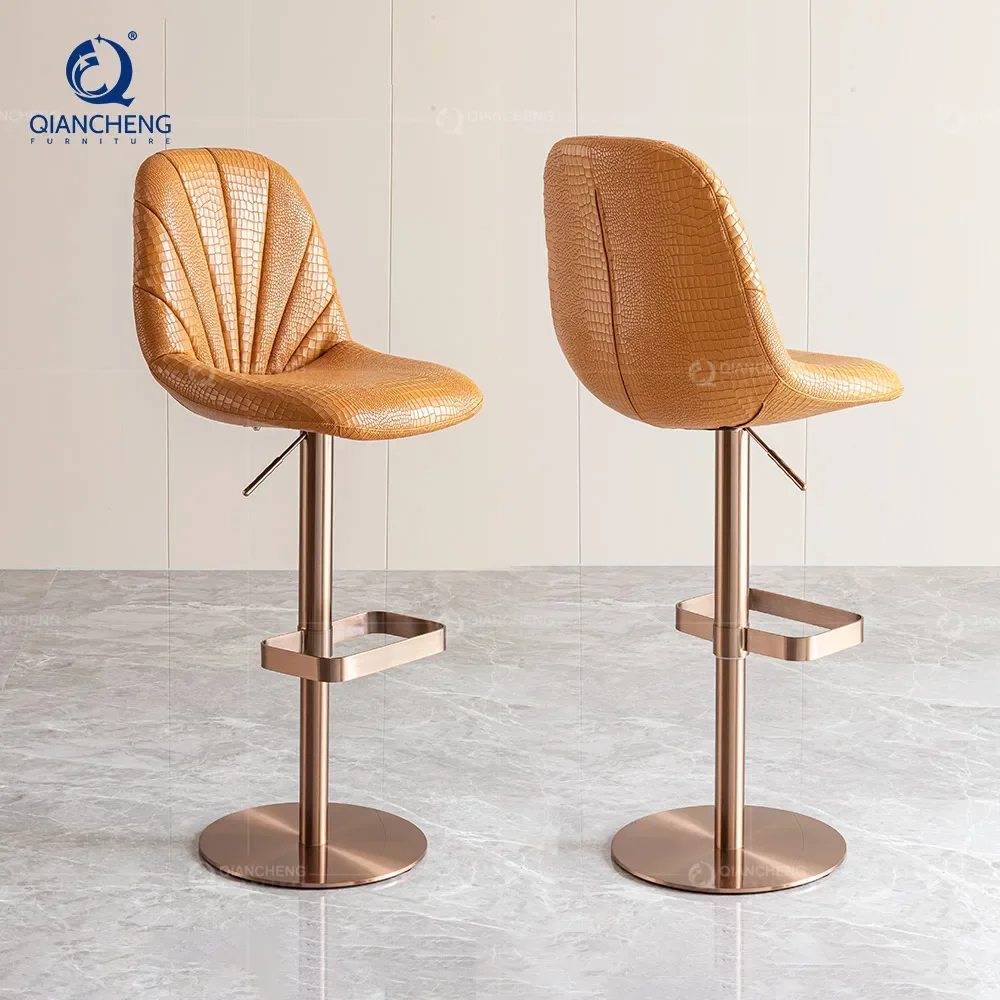 high quality salon bar chair china top 10 furniture brand club elegant adjustable luxury genuine leather swivel bar stool chair