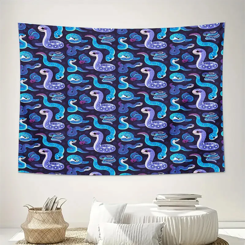 Mystical Serpent Tapestry Forest Wall Hanging Bohemian Home Decor Nature Mythical Fantasy Art Room Divider Backdrop