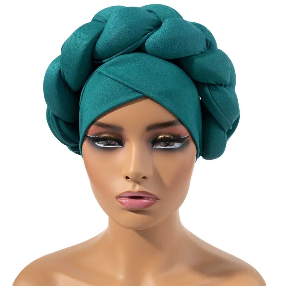 Foulard annodato in morbida seta di latte con turbante bohémien alla moda, fascia in spugna elastica per donna, accessorio per capelli alla moda
