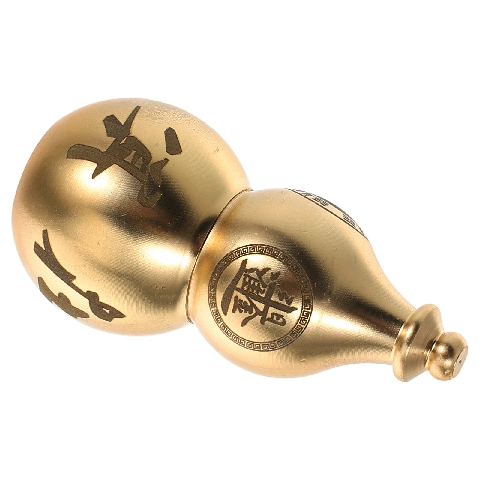 

Lucky Golden Brass Statue Fortune Wealth Health Symbol Vintage Metal Craft Ornament Tabletop Decor Figure for Home