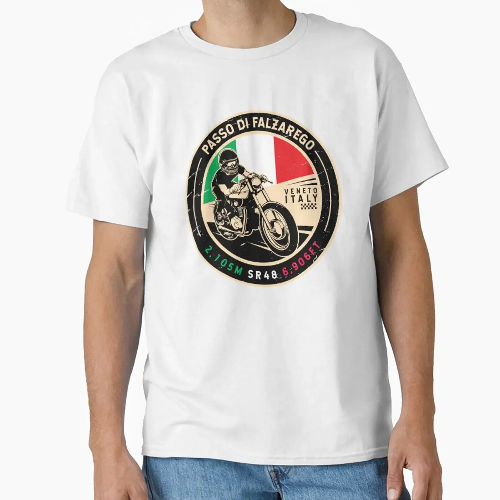 Passo di Falzarego Italy Pass Motorcycle designed and sold by KrisSidDesigns vintage Washed Comfortable Breathable