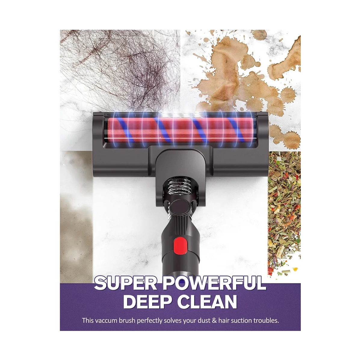 Cabeça de escova para aspirador elétrico, peças de piso substituíveis, V7, V8, V10, V11, V15