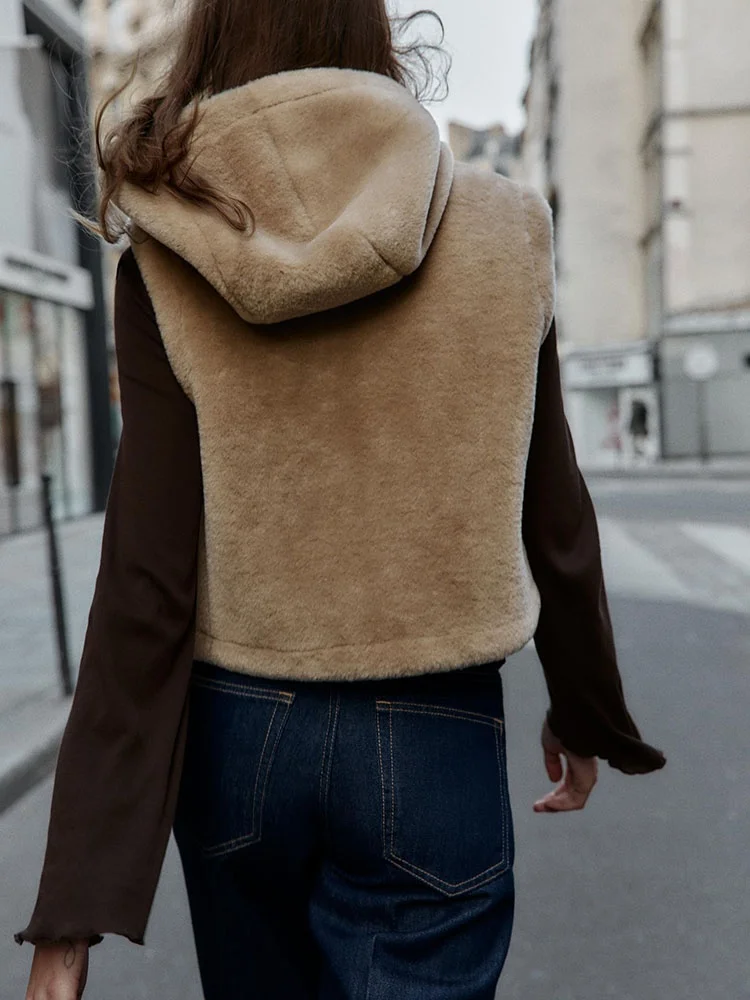 Faionable Veelzijdige Fce Vest ZA 2025 Herfst Nieuwe Collectie Dameskleding Touw Knoop Decoratie Ele 63828 704