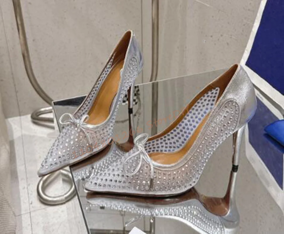 

Кожаные туфли-лодочки на каблуке 105 мм со стразами и галстуком-бабочкой, женские удобные туфли без шнуровки на тонком высоком каблуке