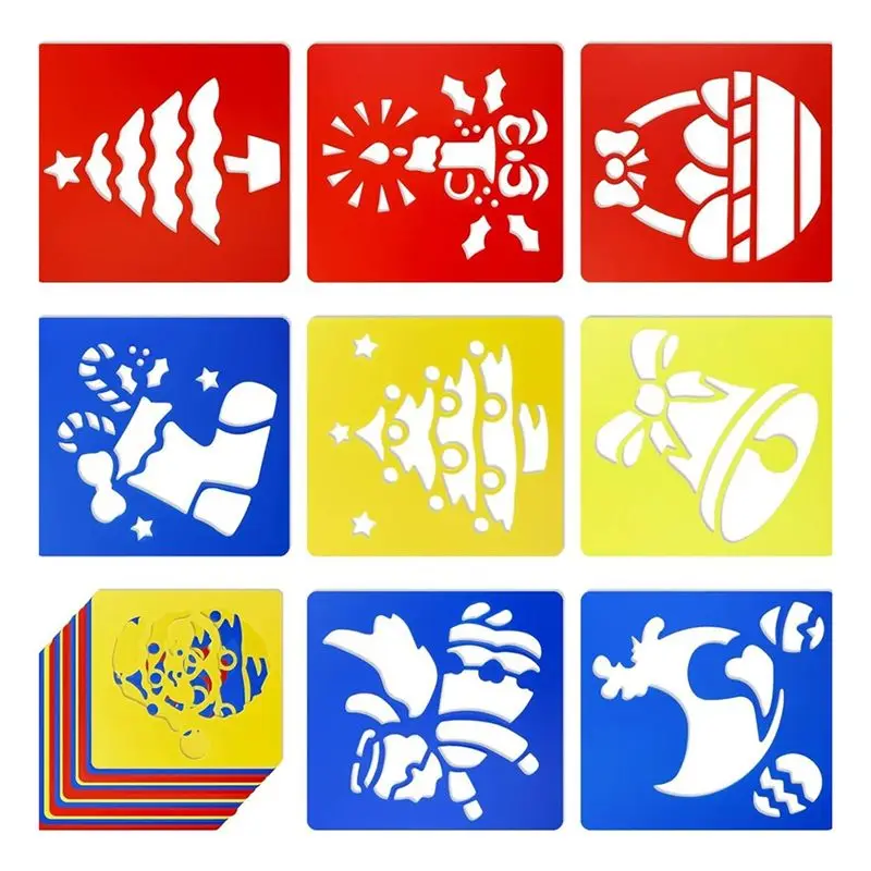 ^Arrival 108PCS Spring Drawing Stencils For Kids Sidewalk Chalk Stencils Painting Outside Large For Kids Toddlers Preschool - view 4