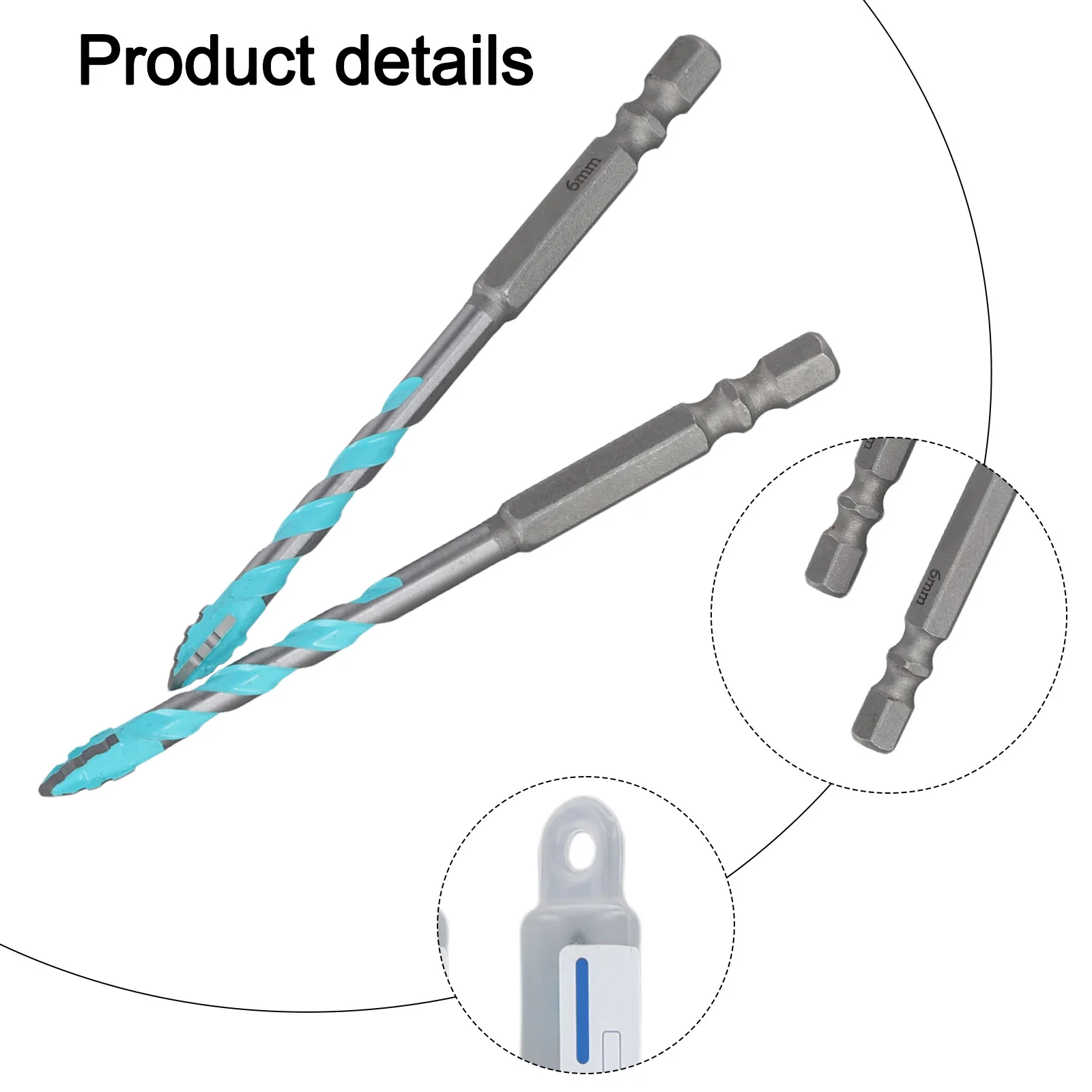 

Набор эксцентриковых сверл из 2 предметов для стеклянной плитки, эффективный треугольный дизайн для точного сверления и штамповки размеров от 6 до 12 мм