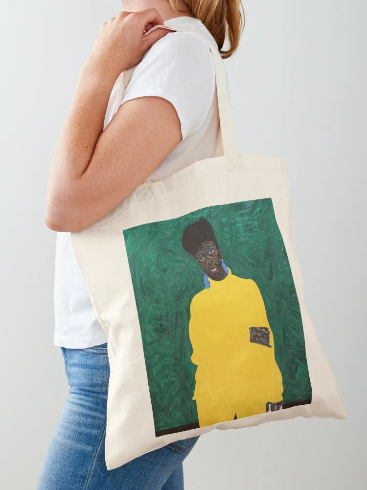 

Amoako Boafo Cobalt Blue Earring Tote Bag female bag cute tote bag personalized tote great