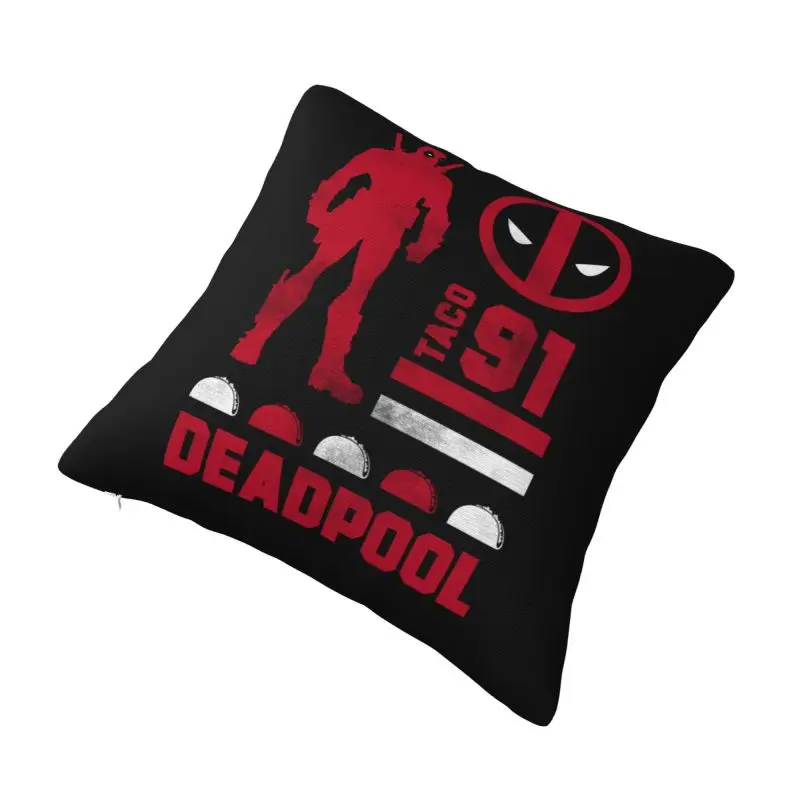 Custom Deadpool Tacos 1991 Throw Pillow Covers Cushion Cover Decoration Salon Square Pillowcase