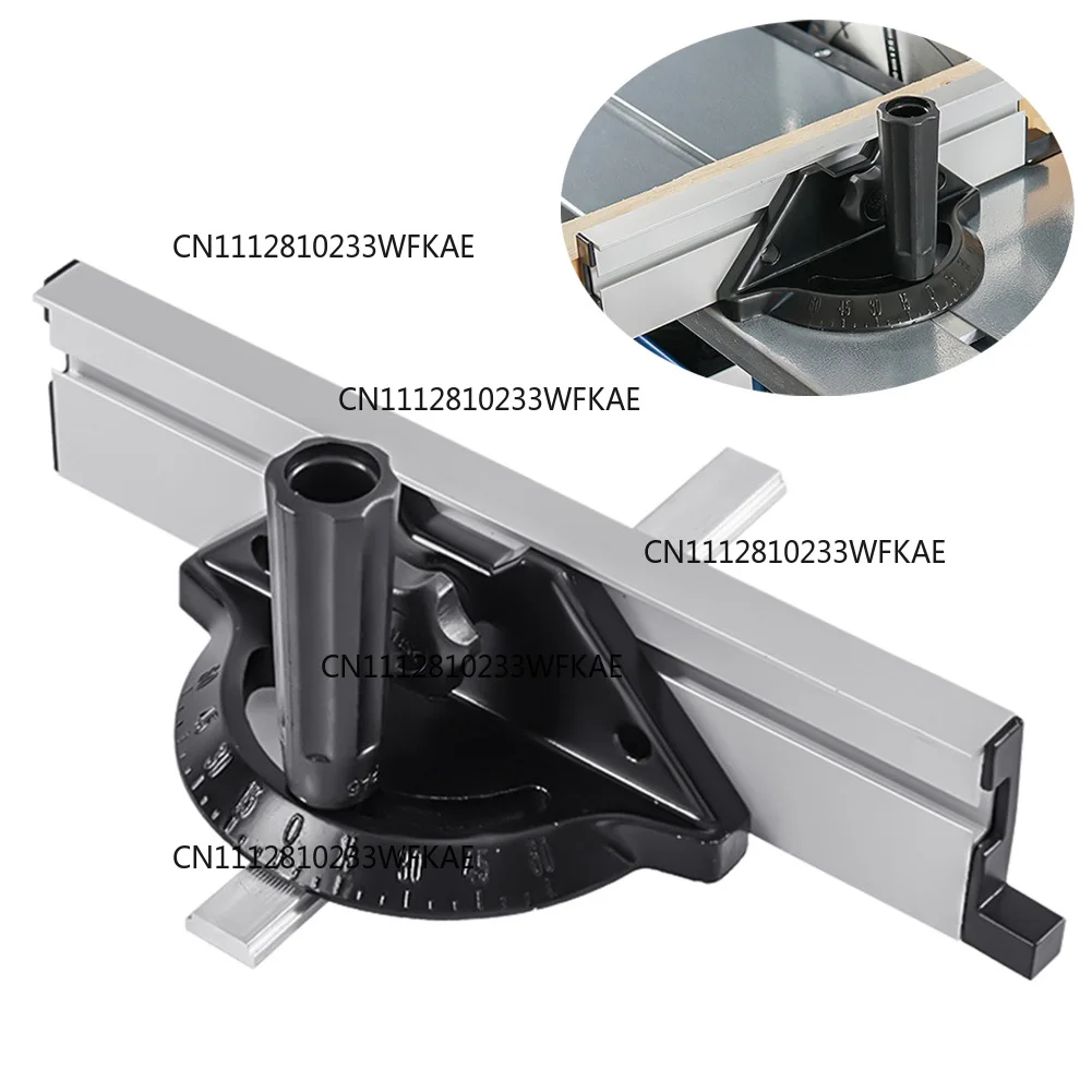 Miter Gauge And Aluminum Miter Fence Both Sides 60 Angle Adjustable Repetitive Cut Flip Stop And Tenon Gauge For Table Saw