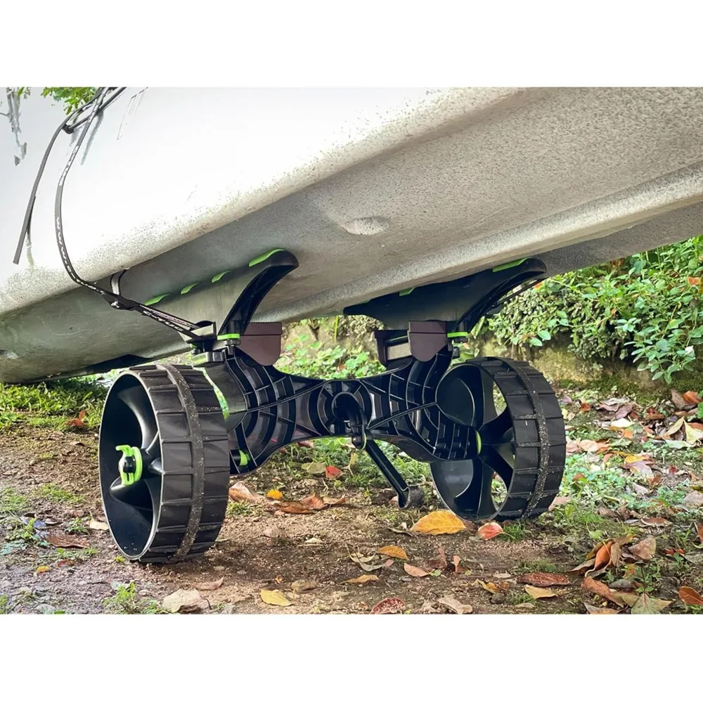 C-Tug R Heavy Duty Kayak Cart with Puncture Free Wheels, Adjustable Hull Rails and 220lb Loading Capacity