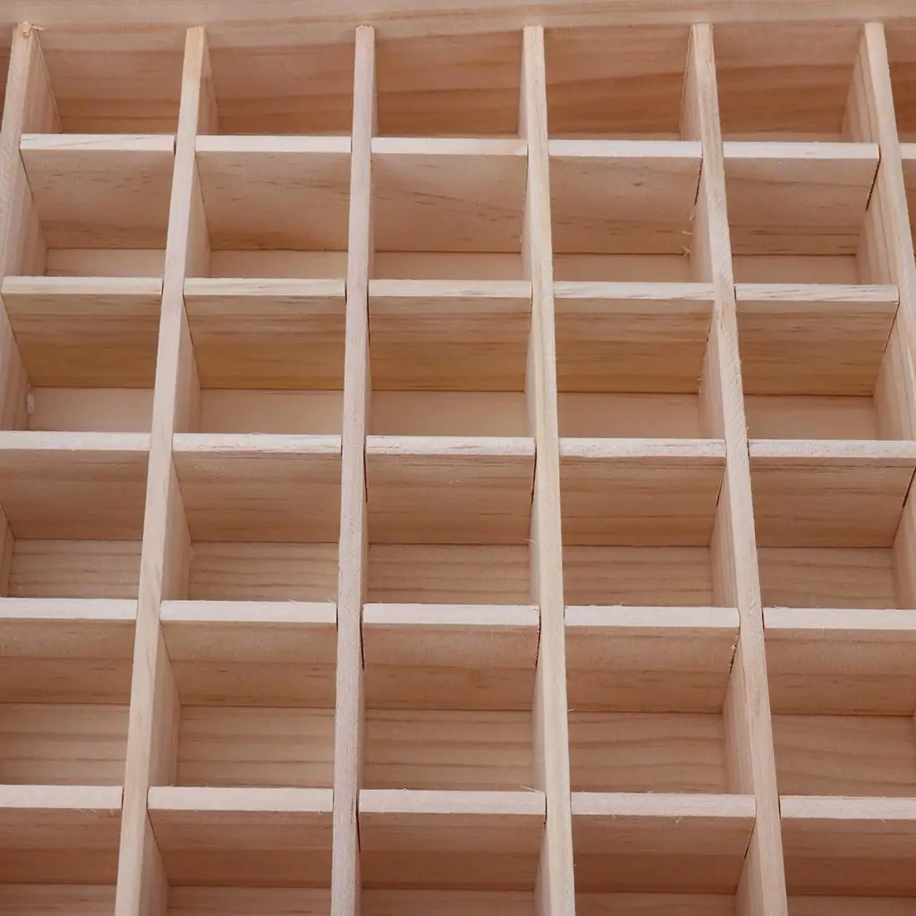 Essential Oil Wooden Storage Box Rustic Pine Tray Organizer Holder for Essential Oil Kit and Pack Essential Oils Collection