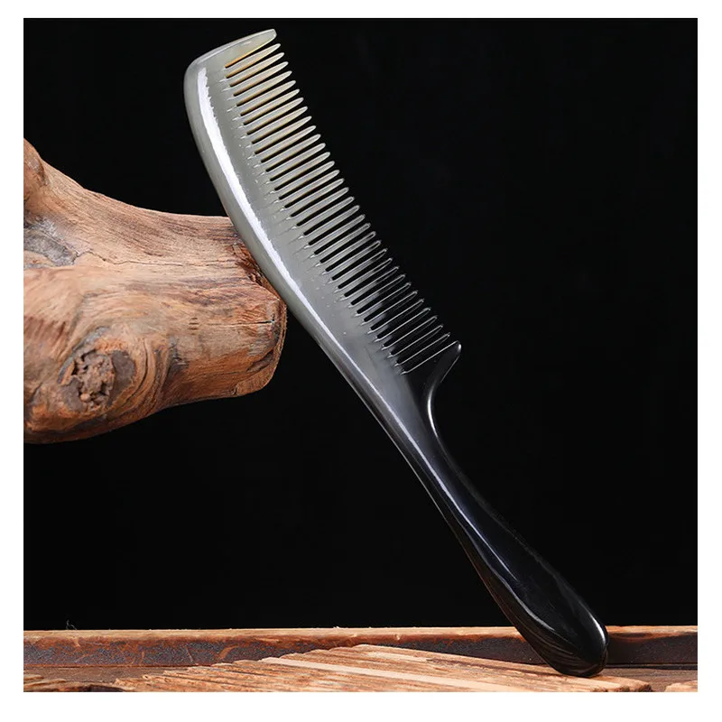 

Handmade Natural Horn Comb Anti-static Curl Straighter Hairdressing Head Scalp Massage Meridian Massage Combs