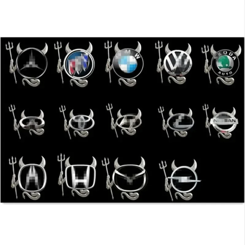 Creative 3D Little Devil Demon Styling Car Sticker Funny Car Emblem Logo PVC Decals Auto Decoration DIY Car Exterior Accessories