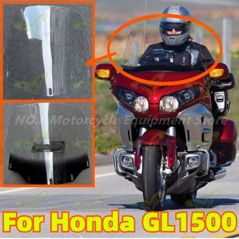 

Motorcycle Front Windshield GL1500 Deflector Summer Sunshade Windshield Off-road Motorcycle Windshield for Honda Goldwing GL1500