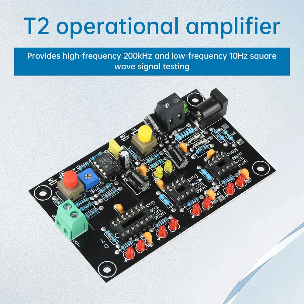 T2 Operationsverstärker-OP-AMP-Tester für Single Mono Dual Quad OPAMP-Chips, Hochgeschwindigkeits- und Niedriggeschwindigkeits-Differenzierung, DC12V – Detail 17