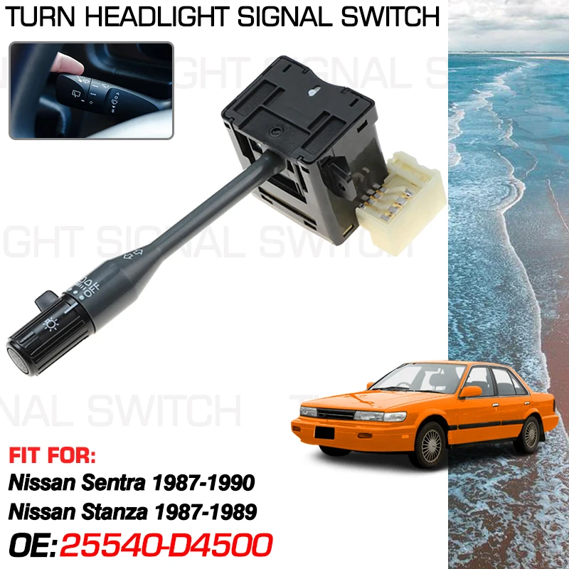 

Car Headlight Stalk Switch For Nissan Sentra B12 Nissan Sunny Nissan Tsuru 1987-1990 Nissan Stanza Liberta 1987-1989 25540-D4500