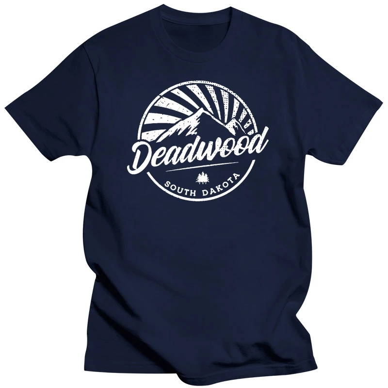 Deadwood South Dakota - Retro Vintage City Mountains Premium T-Shirt