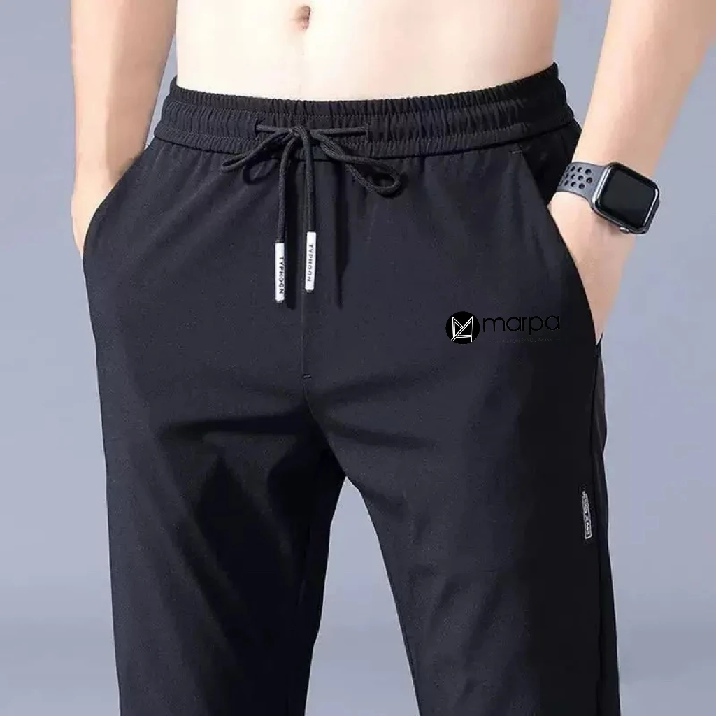Classic Korean Style Trousers for Men Stretch Elastic Waist Summer Casual Pants Breathable Office Joggers 5XL image 5