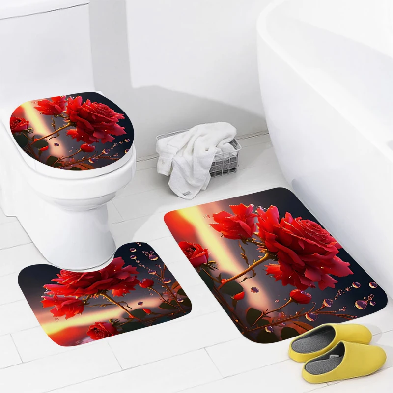 Home Natural Animal Style bathroom floor mats Bath Foot mat modern bathroom accessories rug Toilet mat Bathtub anti-slip carpet