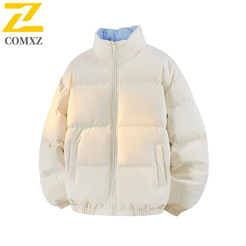 سترة COMXZ للرجال للتزلج مملوءة بتصميم خارجي عالي الجودة سترة سميكة للدفء كاجوال موضة الشارع سترات شتوية خفيفة الوزن #1