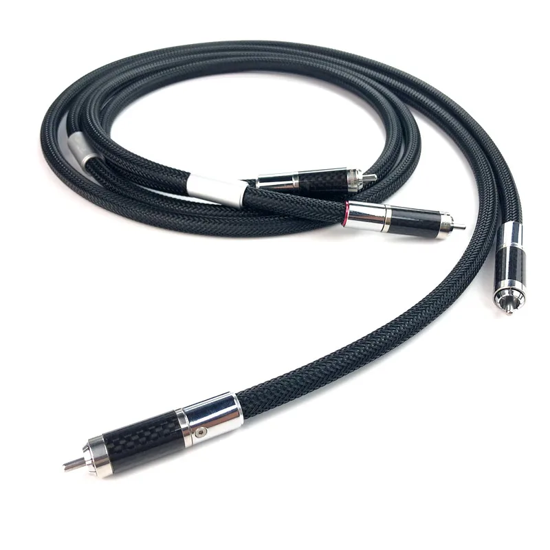 Furutech Lineflux Flux Series HiFi RCA Cables With Carbon Fiber Plugs for CD Player Amplifier Home Sound