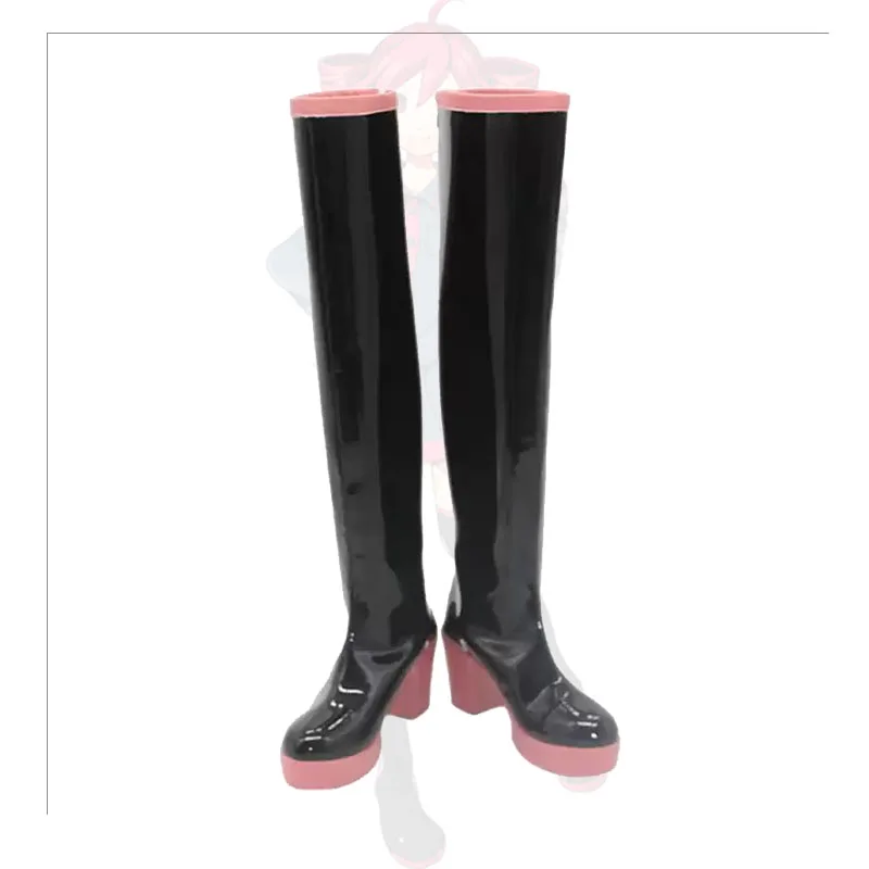Virtual Idol Kasane Teto Cosplay Boot Virtual Singer UTAU Teto Shoes Project Sekai Colorful Stage! Artificial Leather High Boots