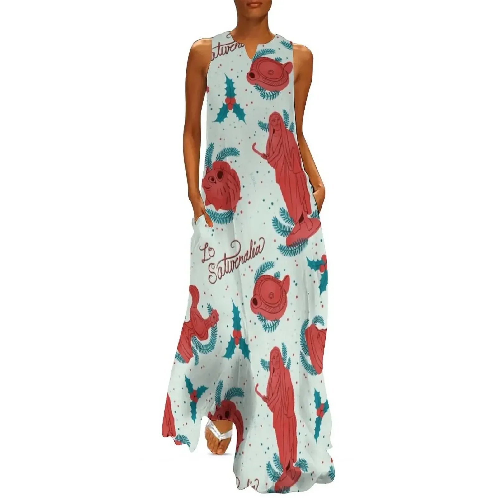 

Terracotta Saturnalia Long Dress Long dress dress summer Women's summer
