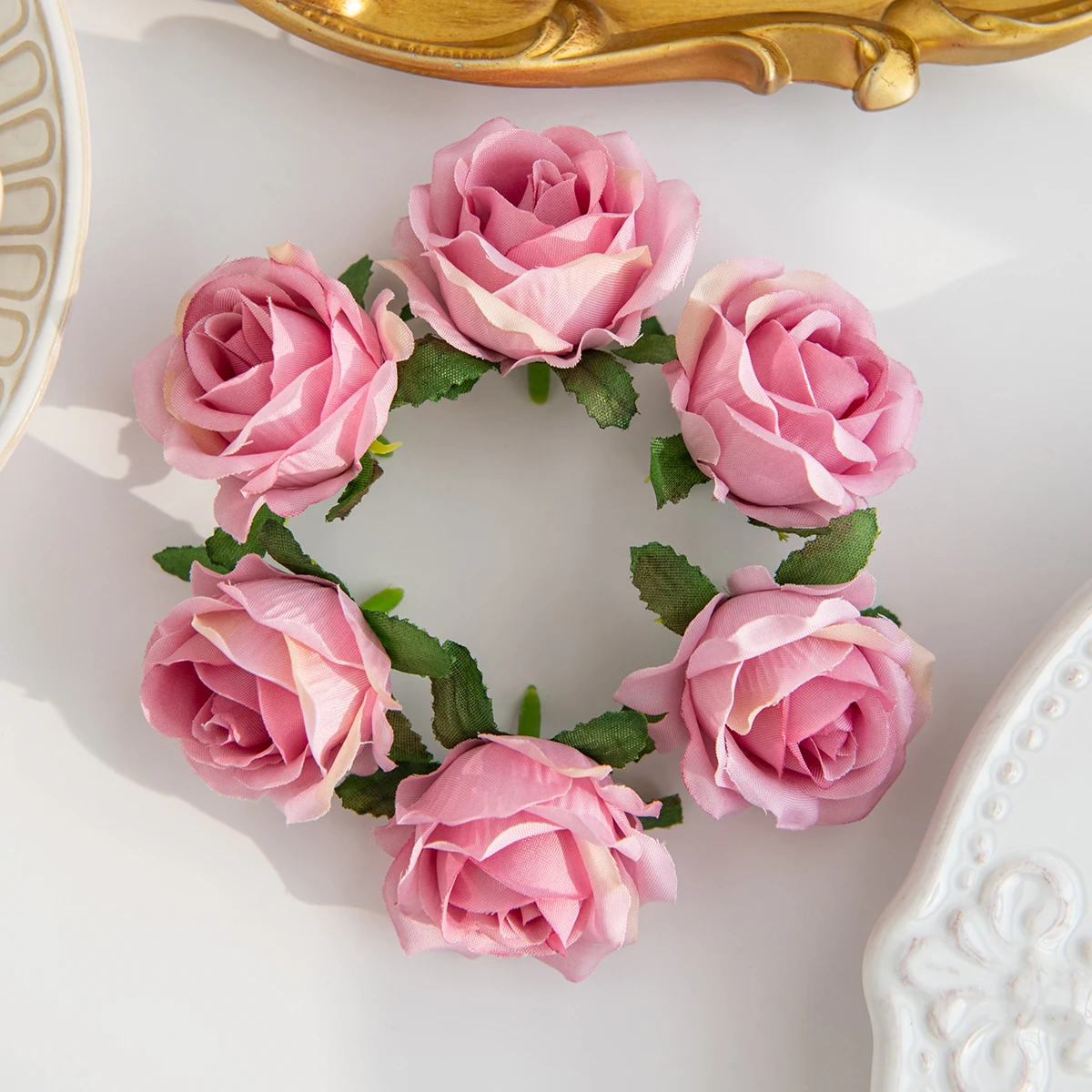 Künstliche Blumen Seide Rose Köpfe Hause Hochzeit Kranz Garten Decor Festival Indoor Party DIY Geschenke Box Sammelalben Handwerk Hotsale – Detail 12