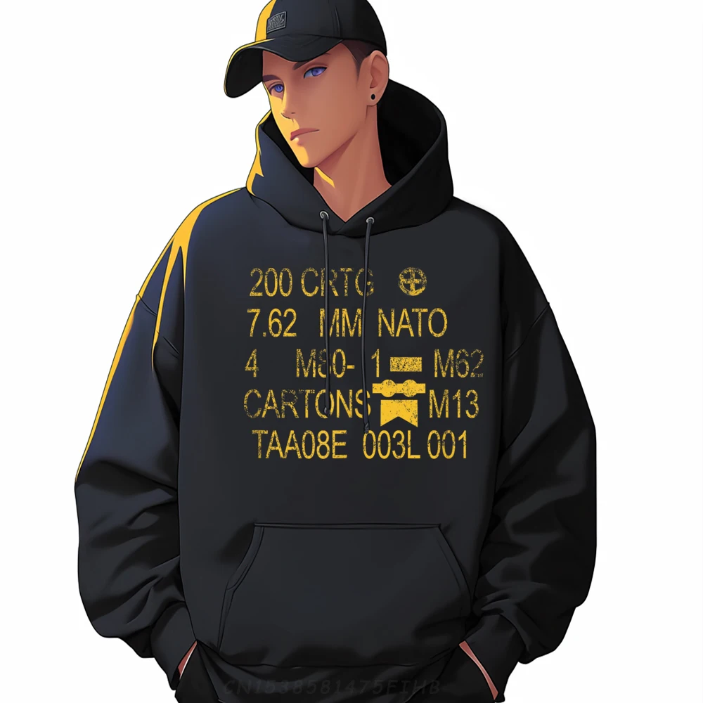 

Hoodies 7 62mm Us Military Od Can Ammo Autumn Special Design Long Sleeve Crew Neck Men Hoodies Casual Oversized Sweatshirt