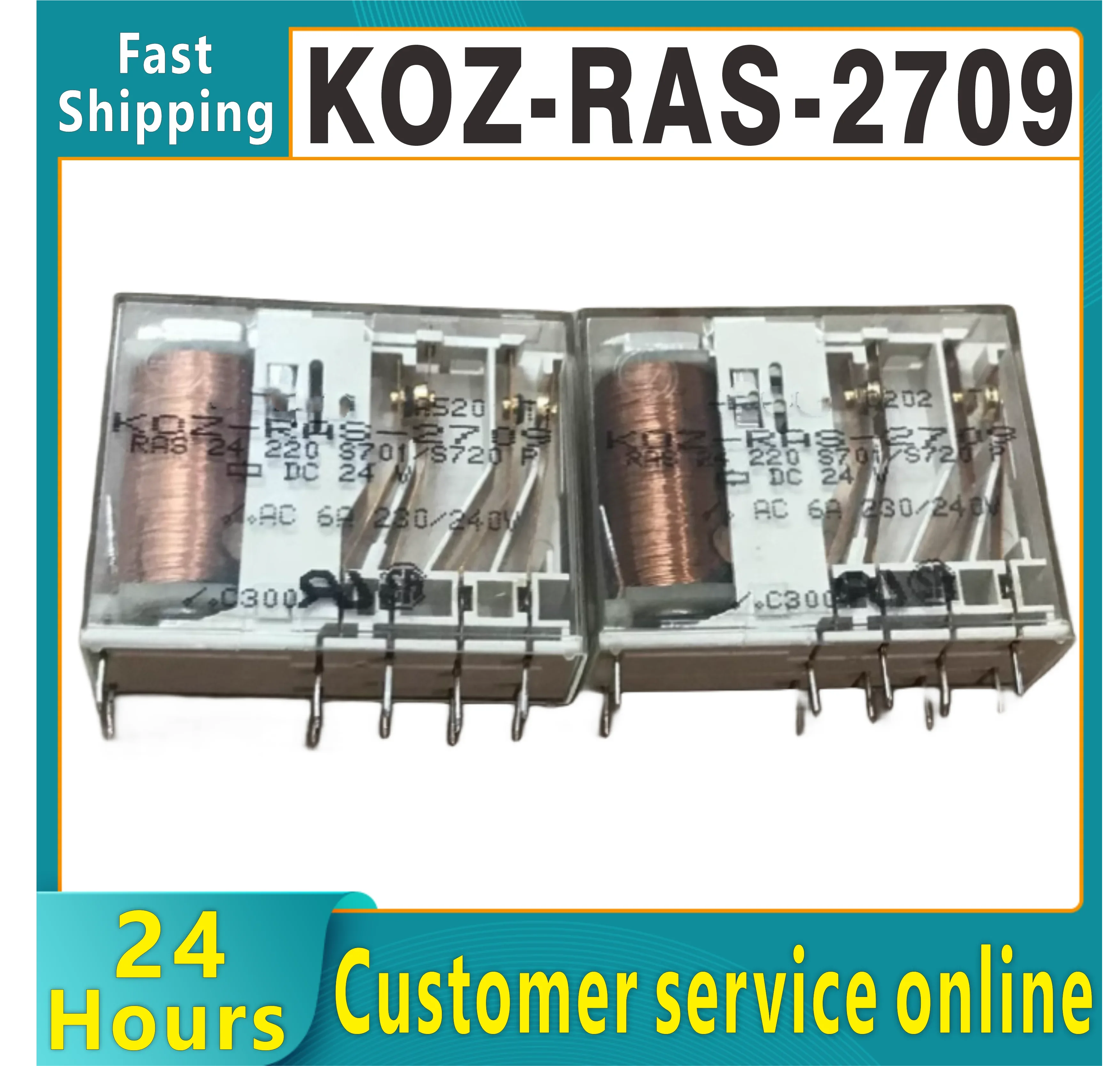 relay KOZ-RAS-2709 DC24V elevator dedicated 2-open and 2-closed Original